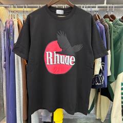 Rhude Hawk Sun T-Shirt Beige White Black