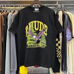 Rhude Hawk Futuristic T-Shirt Beige White Black