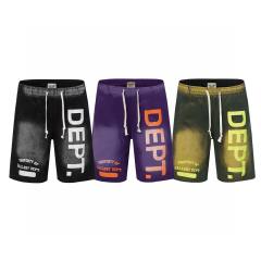 Gallery Dept 23SS Distressed Shorts Black Purple Green