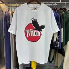 Rhude Hawk Sun T-Shirt Beige White Black