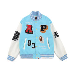 Bape White Leather Jacket 2 Colors