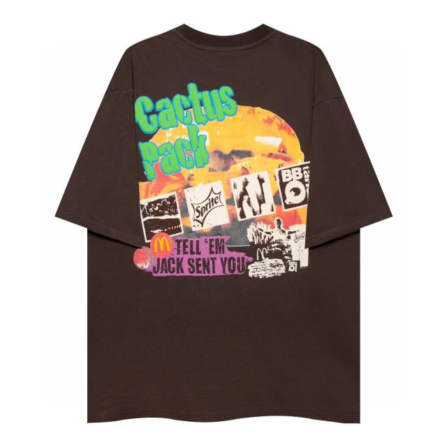 Travis Scott Cactus Jack x Mcdonald's T-Shirt Brown