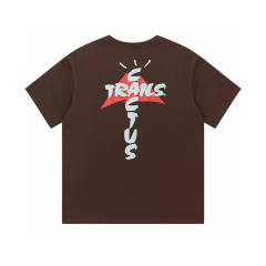 Travis Scott Cactus Jack Trails Assn TEE T-Shirt Brown Beige