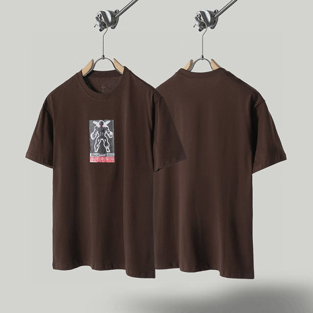 Travis Scott Cactus Jack Blackout T-Shirt Brown