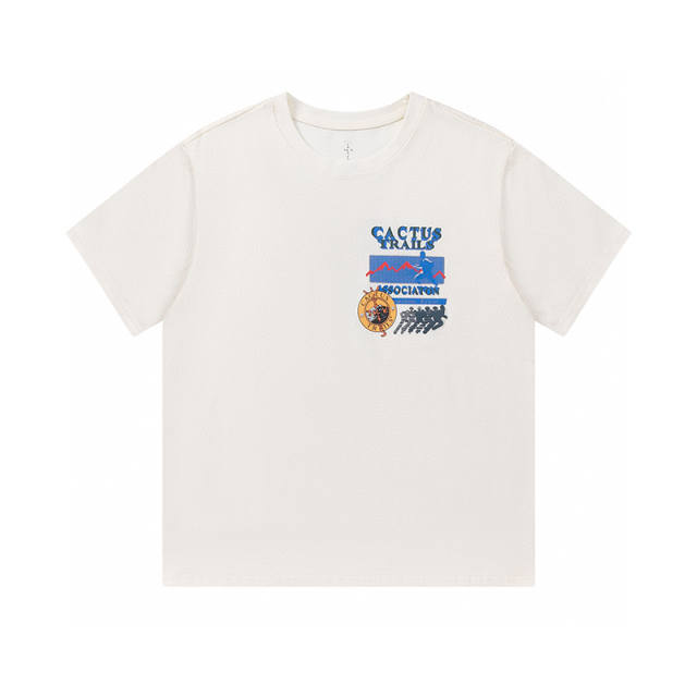 Travis Scott Cactus Jack Trails Assn TEE T-Shirt Brown Beige