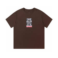 Travis Scott Cactus Jack Blackout T-Shirt Brown