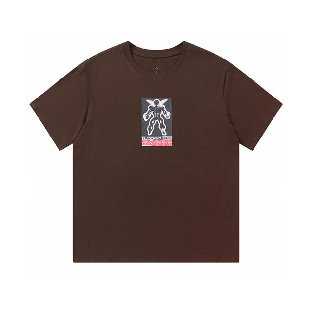 Travis Scott Cactus Jack Blackout T-Shirt Brown