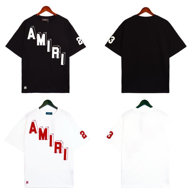 Short Sleeve Plush Logo Tee Black White