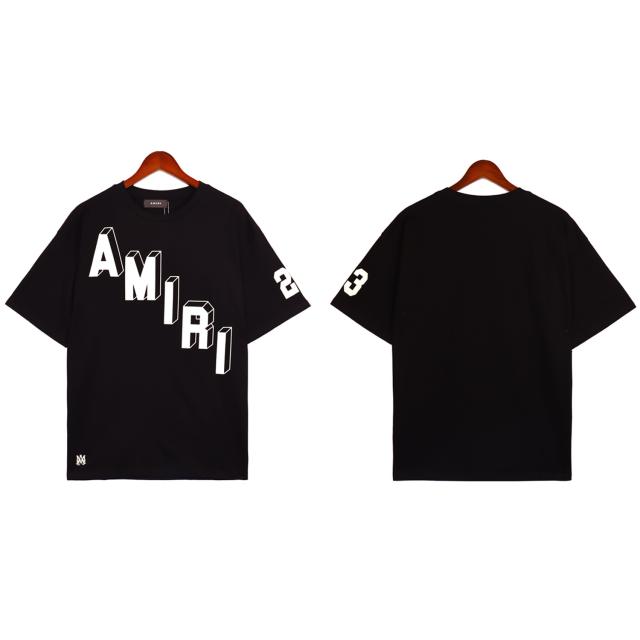 Short Sleeve Plush Logo Tee Black White