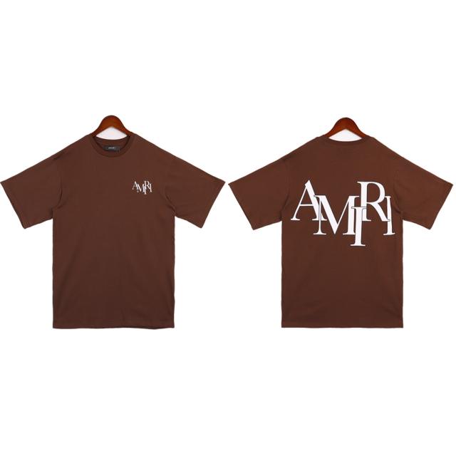 23SS Basic T-Shirt Black White Brown Blue
