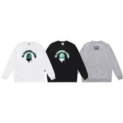 Bape Green Ape Crewneck Sweatshirt Black White Gray