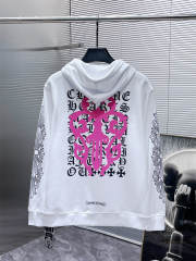 Chr0me Hearts CH Pink Sword Hoodie Black White