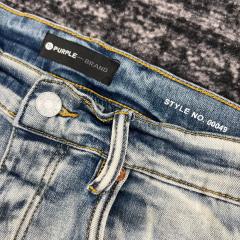1:1 Quality PURPLE BRΑND Indigo Denim Jeans 23SS Pants Men P002 Slim Clean Fits