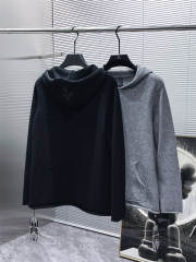 Chr0me Hearts CH Basic Cross Hooded Sweater Hoodie Black Gray