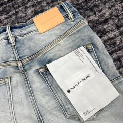 1:1 Quality PURPLE BRΑND Indigo Denim Jeans 23SS Pants Men P002 Slim Clean Fits