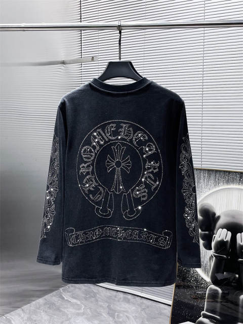 Chr0me Hearts Rhinestone Cross Shirt Black