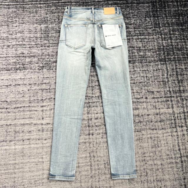 1:1 Quality PURPLE BRΑND Indigo Denim Jeans 23SS Pants Men P002 Slim Clean Fits