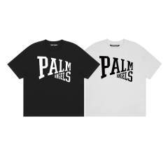 Palm Angels  Triangle Fonts T-Shirt Tee White Black