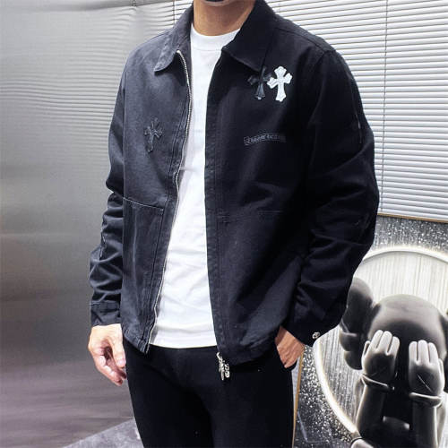 Chr0me  Hearts Cross Embossed Denim Jacket