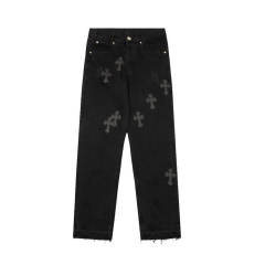 Chr0me Hearts CH Black Cross Black Pants Jeans