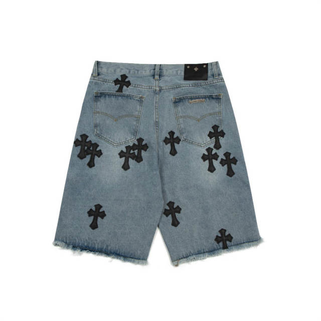 Chr0me Hearts Cross Denim Shorts