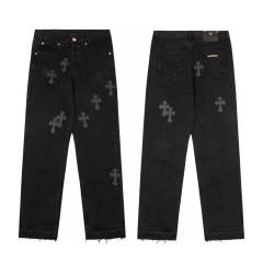 Chr0me Hearts CH Black Cross Black Pants Jeans