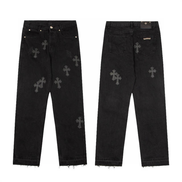 Chr0me Hearts CH Black Cross Black Pants Jeans