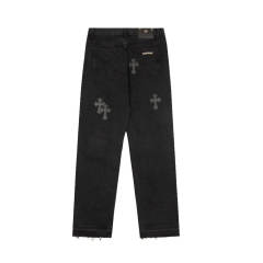 Chr0me Hearts CH Black Cross Black Pants Jeans