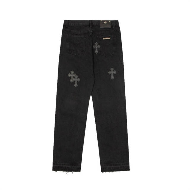Chr0me Hearts CH Black Cross Black Pants Jeans