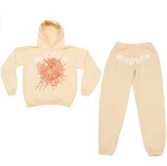 Spider Worldwide hoodie pants tracksuits beige men women