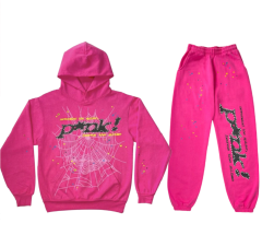 Spider Worldwide Young Thug  Pink Clothing Men Women Hoodie Pants Tracksuit