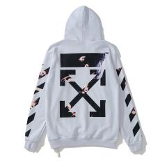 OW Oil Painting Hoodie Black White