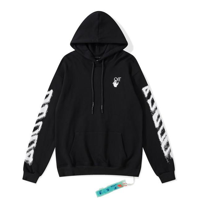 OW Hoodie Black Gray