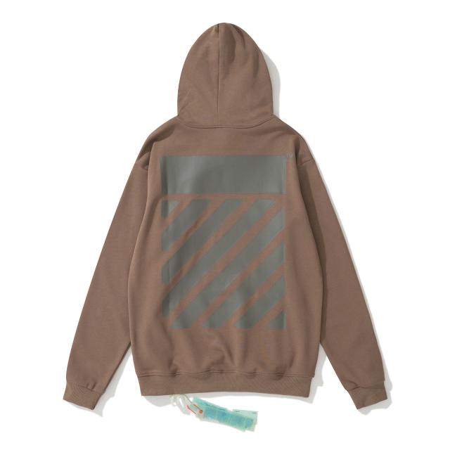 OW Basic Hoodie Black Brown