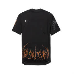 [Best Quality] BLCG Distressed Washed Everl Tower T-Shirt  Black