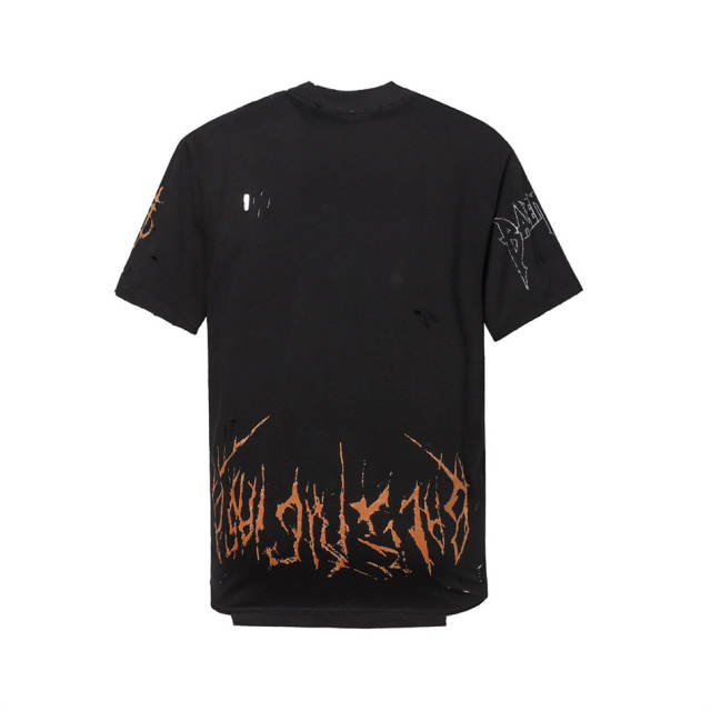 [Best Quality] BLCG Distressed Washed Everl Tower T-Shirt  Black