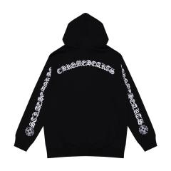 Chr0me Hearts CH Distressed Cross Black White