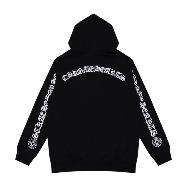 Chr0me Hearts CH Distressed Cross Black White