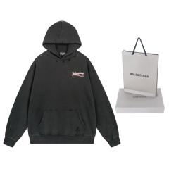BLCG 23SS White Fonts Distressed Hoodie