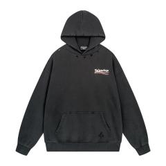 BLCG 23SS White Fonts Distressed Hoodie