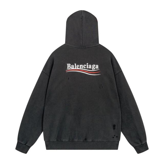 BLCG 23SS White Fonts Distressed Hoodie