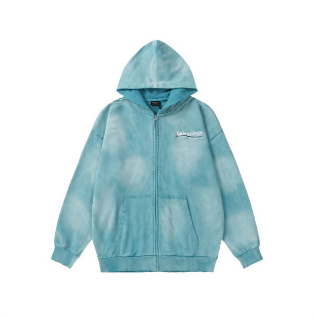 [Best Quality] BLCG 23SS Tie Dye Hoodies Black Pink Gray Purple Blue