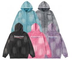 [Best Quality] BLCG 23SS Tie Dye Hoodies Black Pink Gray Purple Blue