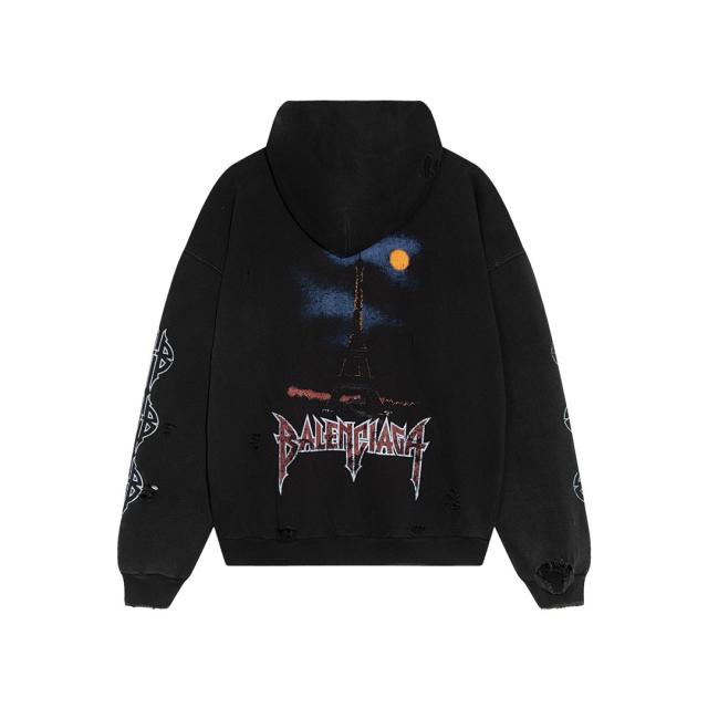 [Best Quality] BLCG Distressed Washed Everl Tower Hoodie