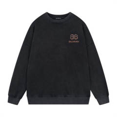 BLCG 23SS Black Distressed Black Sweat Shirt