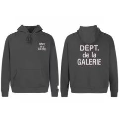 Gallery Dept De La Galerie Hoodie Black Gray White Clean Fits