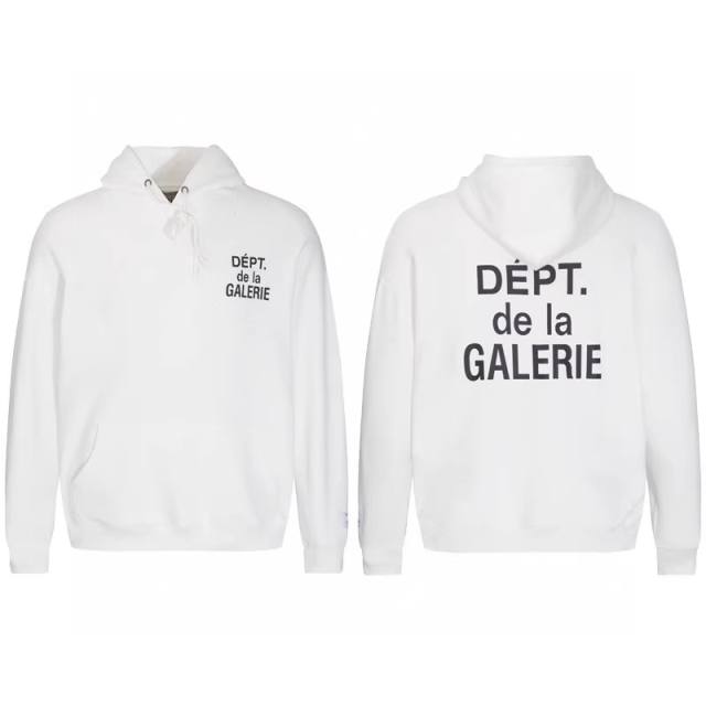 Gallery Dept De La Galerie Hoodie Black Gray White Clean Fits