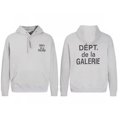 Gallery Dept De La Galerie Hoodie Black Gray White Clean Fits