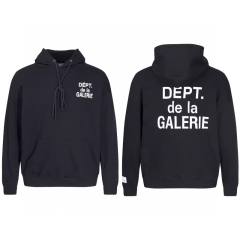 Gallery Dept De La Galerie Hoodie Black Gray White Clean Fits