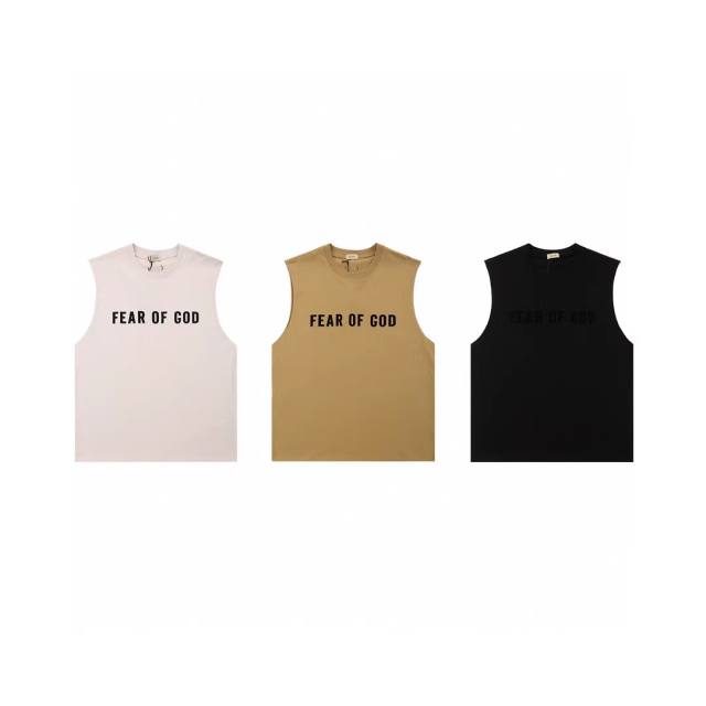Fear of God FOG Essentials Tank Tops Black Gray Brown